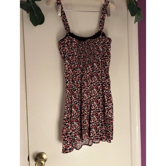 Row A Floral Multicolored/Mini dress M smock stretch back - Picture 7 of 15